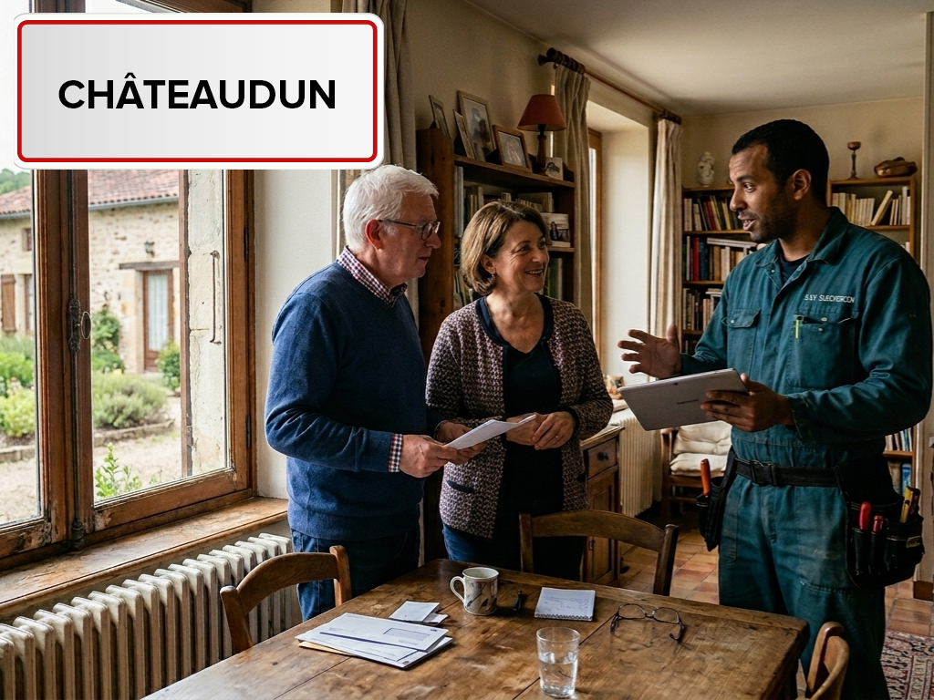 Installation de pompe à chaleur à Châteaudun (28200) en Eure-et-Loir