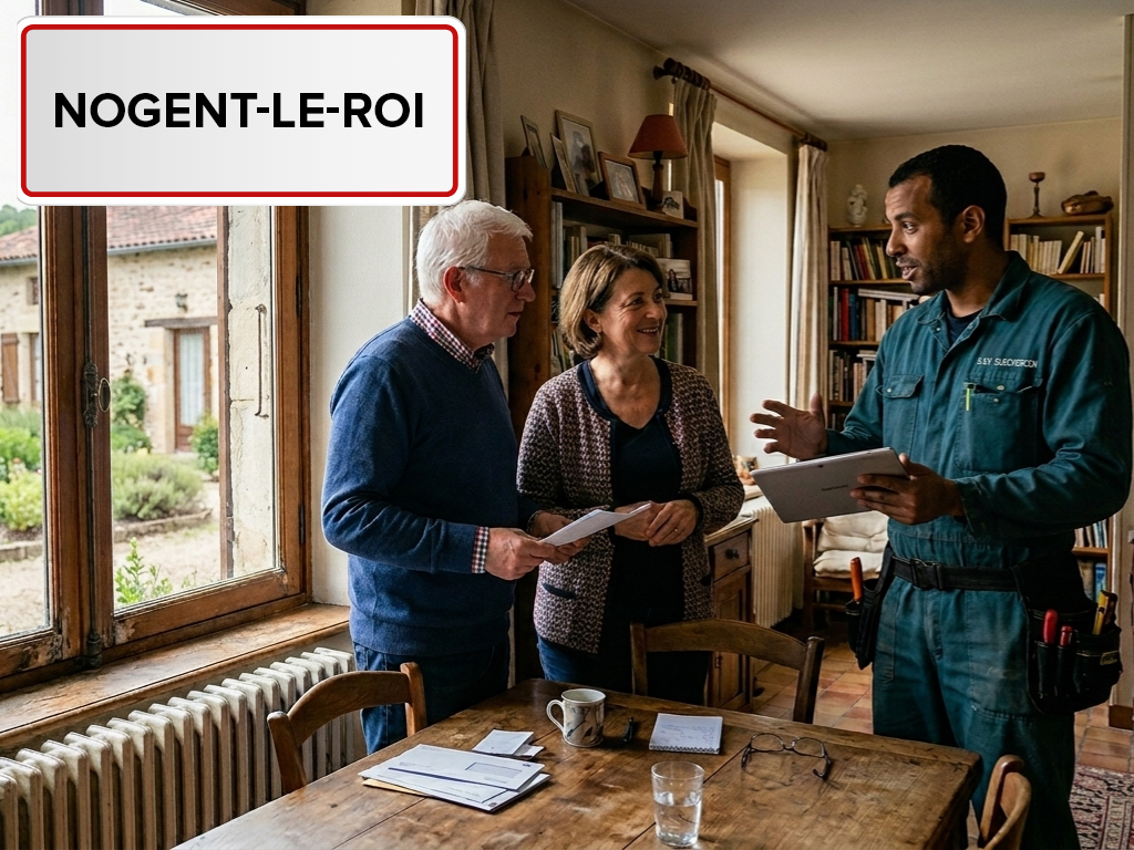 Installation de pompe à chaleur à Nogent-le-Roi (28210) en Eure-et-Loir