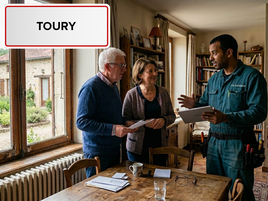 Installation de pompe à chaleur à Toury (28310) en Eure-et-Loir